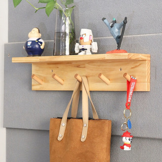 Kệ gỗ treo tường, kệ trang trí  Gía gỗ Decor phòng ngủ,móc quần áo, phụ kiện kích thước 60x10x10