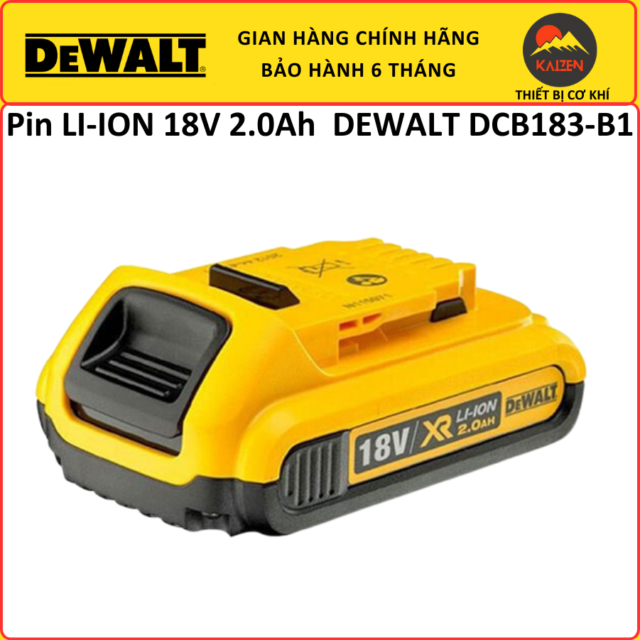 Pin LI-ION Dùng Cho Thiết Bị Cầm Tay 18V 2.0Ah DEWALT DCB183-B1 ...