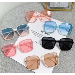 Kính mát nữ thời trang vintage chống tia UV400 nhiều màu sắc gọng vuông thời trang Hàn Quốc