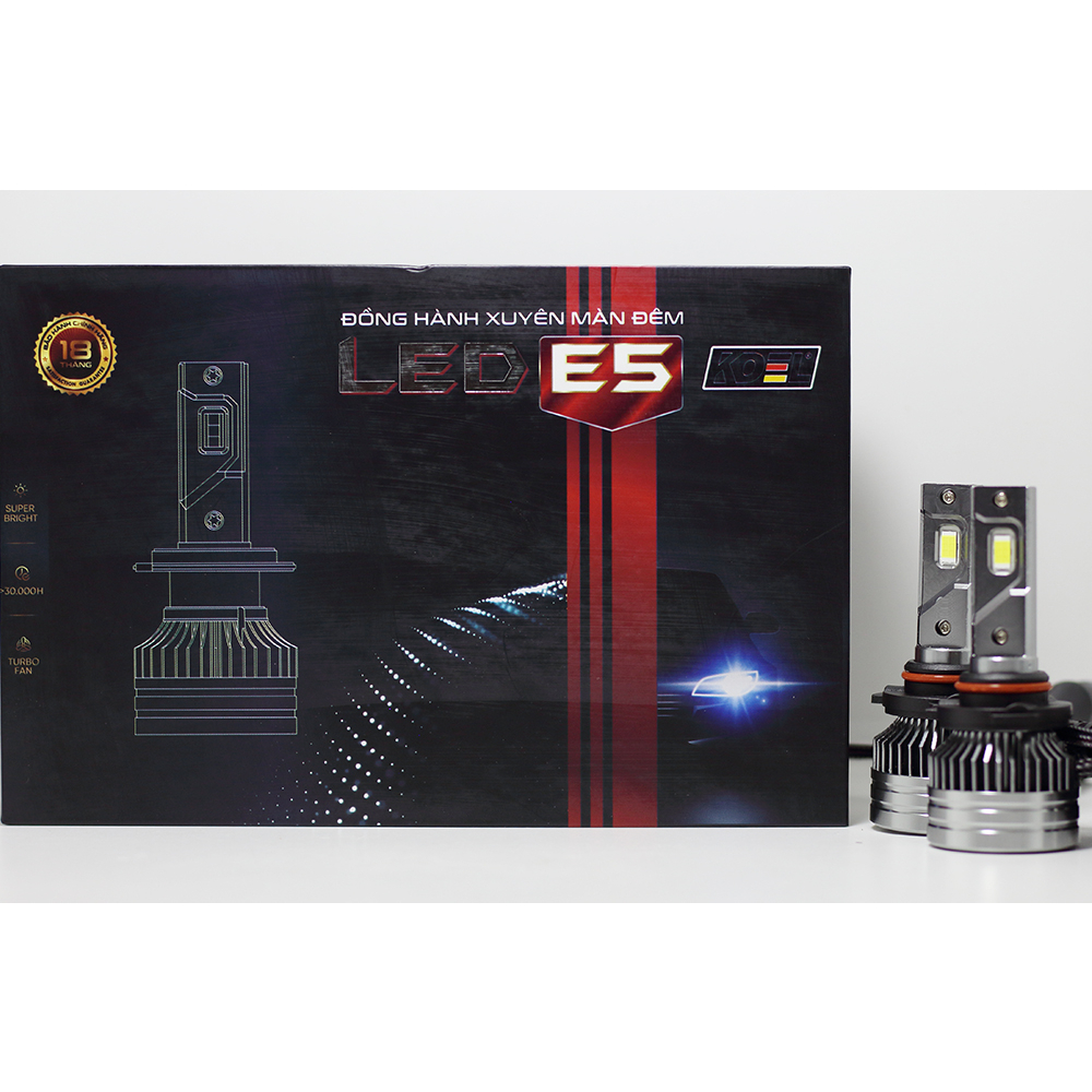 Bóng đèn LED Koel E5 thế hệ mới sáng hơn và có canbus (12V - 24V ...