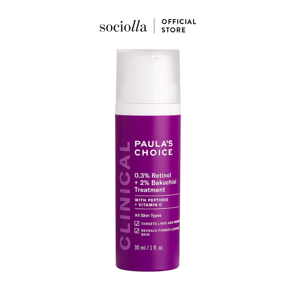 Tinh Chất Paula's Choice 0.3 Retinol + 2 Bakuchiol Treatment 30ml