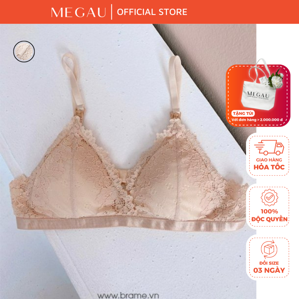 BELLE BRA – Áo lót ren thiết kế cho mẹ bầu và sau sinh có tháo mở thương hiệu MEGAU