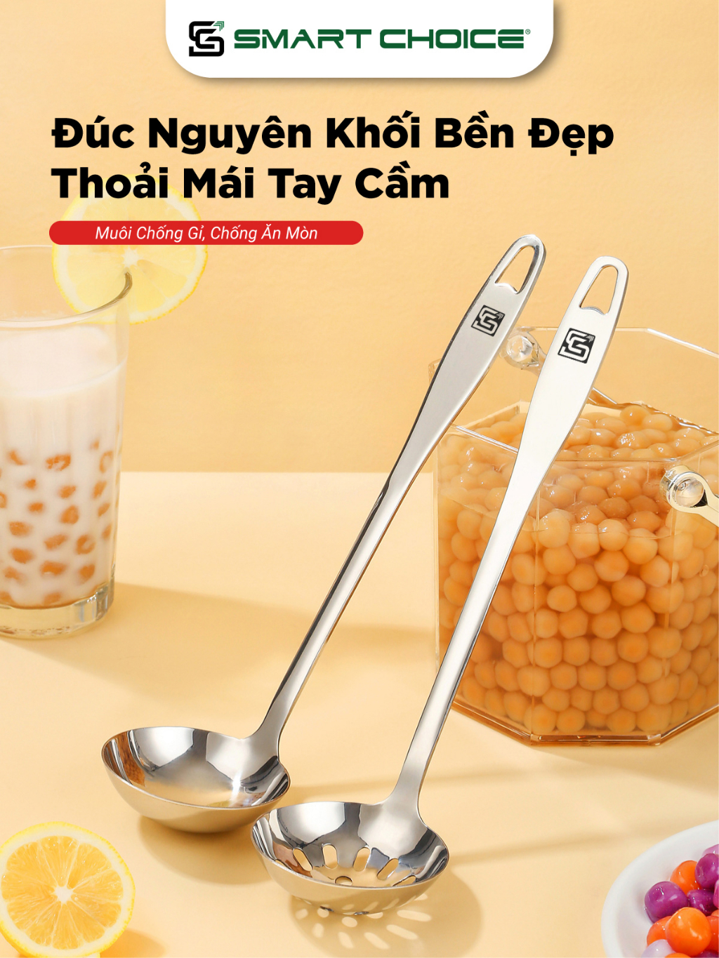 Muôi Thủng Ăn Lẩu Inox SmartChoice SCG-PK030 Bộ Môi Lẩu Và Vá Canh Inox ...
