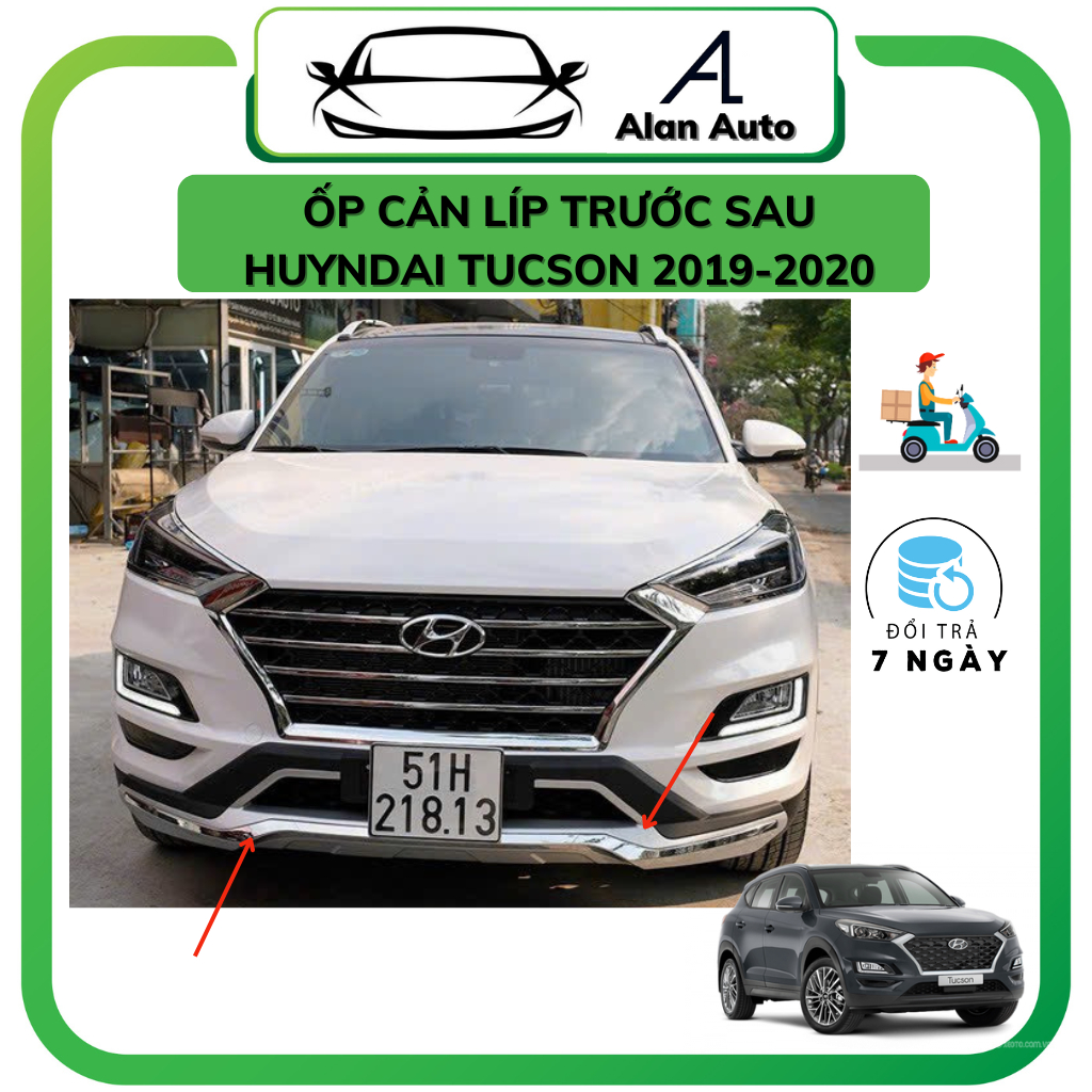 Ốp cản trước sau Hyundai Tucson 2019-2021, Body Líp cản trước sau 2 mẫu cao cấp, cứng cáp thể thao