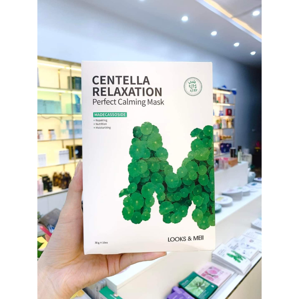 Mặt nạ Centella Relaxation Perfect Calming Mask hộp 10 miếng 30g
