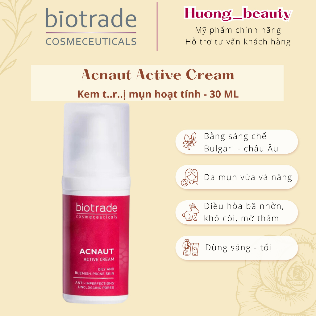 Kem chấm mụn hoạt tính Biotrade Acnaut Active Cream 11/26 | Shopee Việt Nam