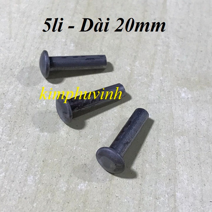 50 CON - 5x20mm ĐINH TÁN - TÁN RIVE - RIVE SẮT 5li | Shopee Việt Nam