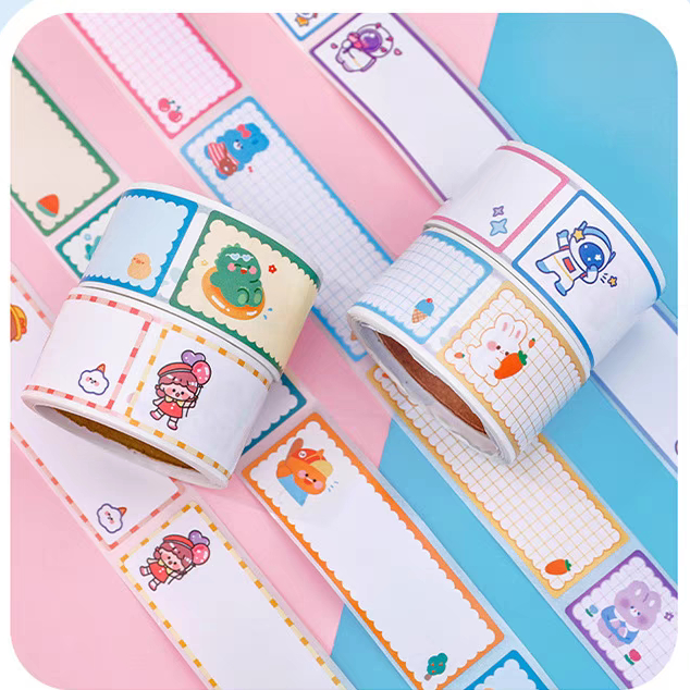 Cuộn 60 Miếng Tem Dán Nhãn Vở Label Sticker Dán Đa Năng | Shopee Việt Nam