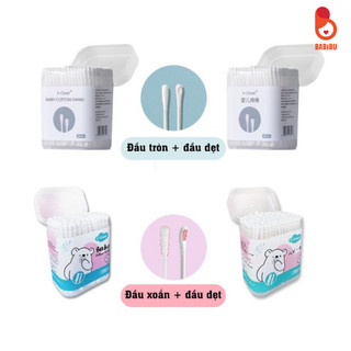 Tăm bông cho bé sơ sinh V-Coool, Misan, Misuta, Emma hộp 200, 400 que