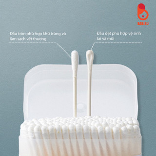 Tăm bông cho bé sơ sinh V-Coool, Misan, Misuta, Emma hộp 200, 400 que
