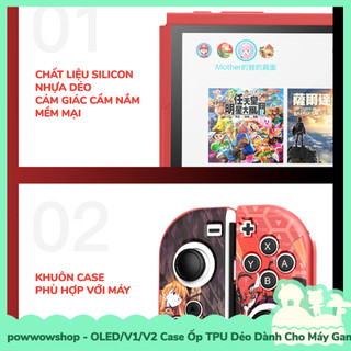 [Sẵn VN - Hỏa Tốc] Oled/V1/V2 Case Ốp TPU Dẻo Dành Cho Máy Game Cầm Tay Nintendo Swicth Phong Cách Game Monster Hunter