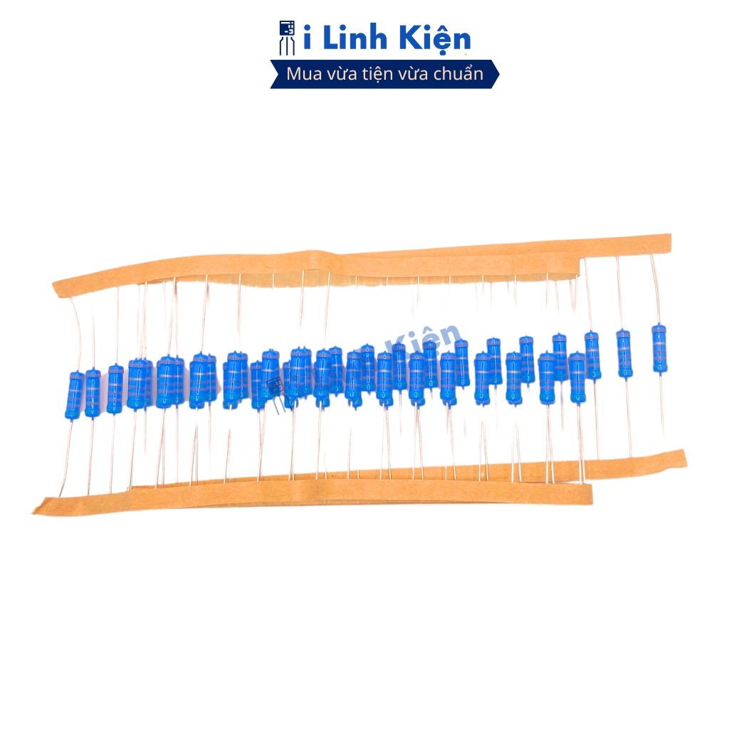 Điện trở vạch 150R-15K 2W 1% chân đồng chính hãng combo 20 con ilinhkien
