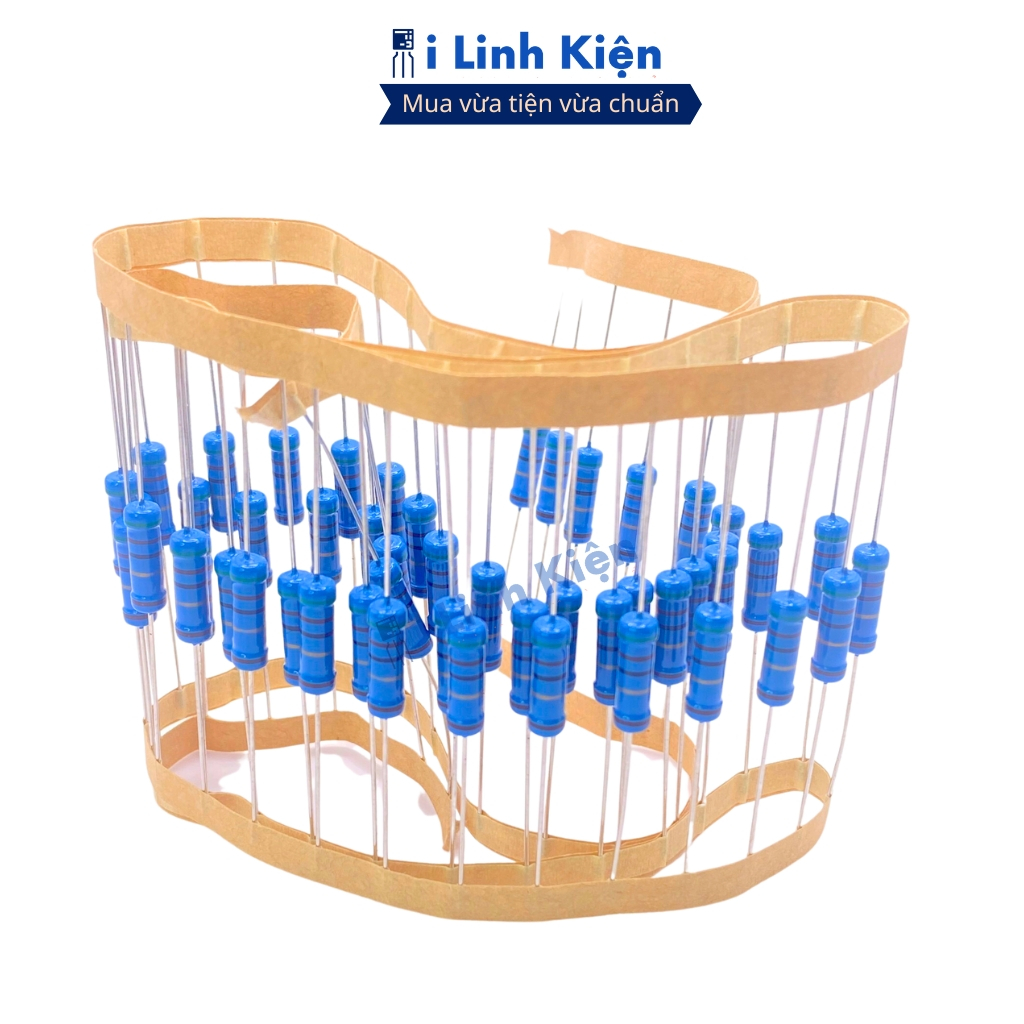 Điện trở vạch 150R-15K 2W 1% chân đồng chính hãng combo 20 con ilinhkien