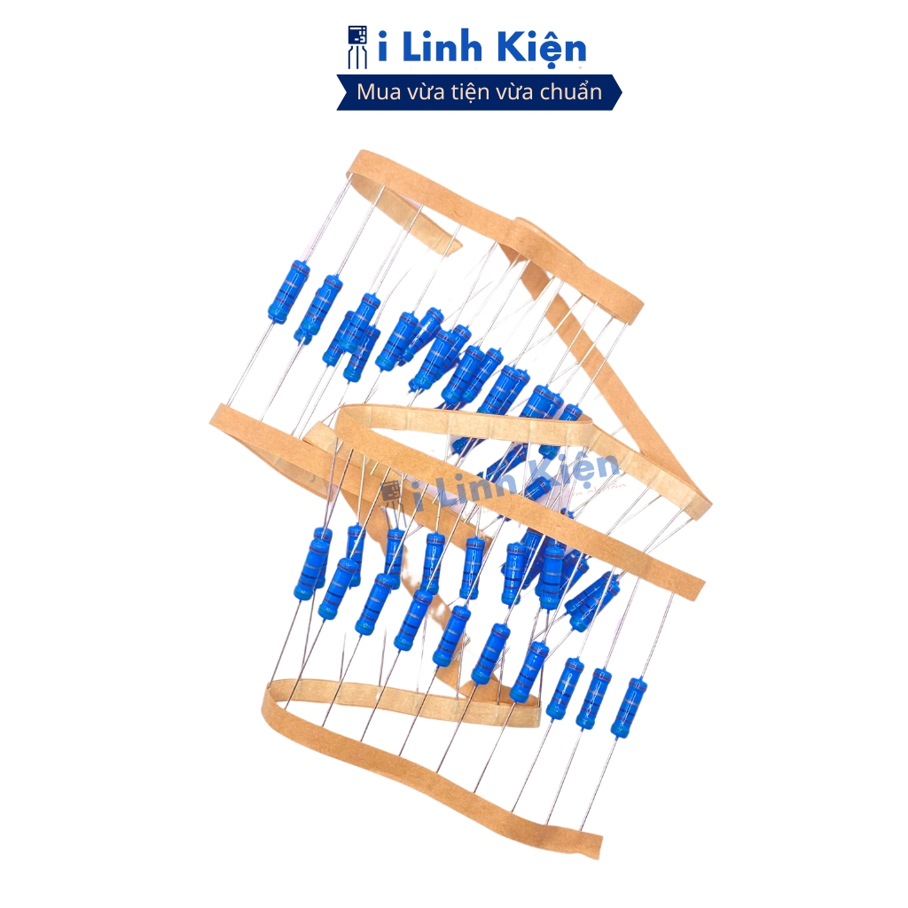 Điện trở vạch 2W 0R-120R 1% chân đồng chính hãng combo 20 con ilinhkien