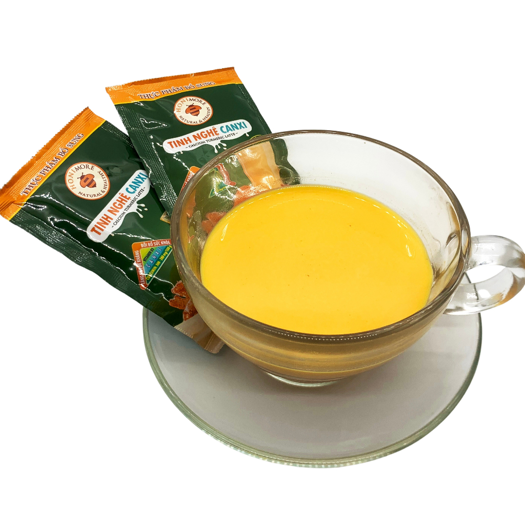 Ảnh Tinh bột nghệ Canxi Honimore 160g - tốt cho xương, làm đẹp da, tốt cho dạ dày 3