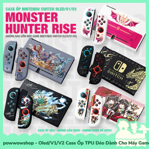 Oled/V1/V2 Case Ốp TPU Dẻo Dành Cho Máy Game Cầm Tay Nintendo Swicth Phong Cách Game Monster Hunter
