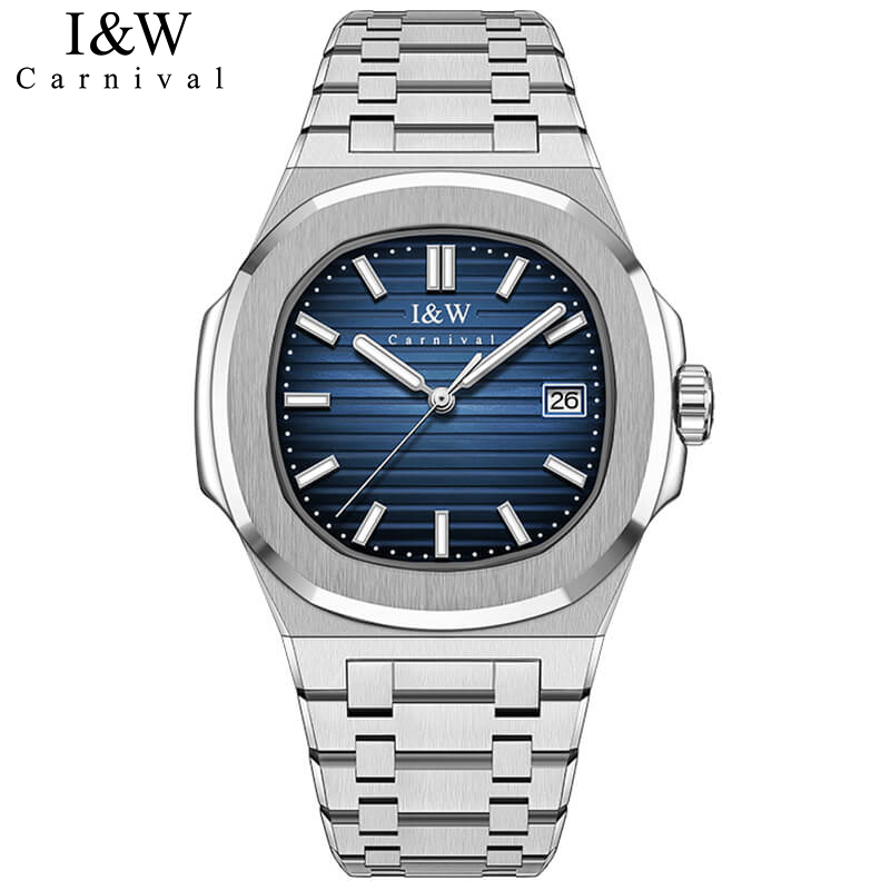Đồng hồ nam chính hãng I&W Carnival IW721 IW721G IW721GT 721 721G 721GT máy Nhật mặt kính sapphire