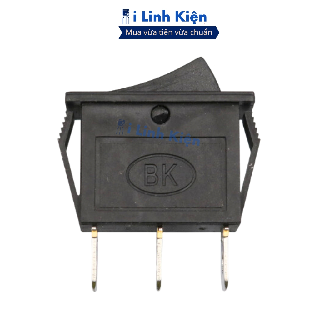 Công tắc bập bênh 3 chân 2 chế độ KCD3 250V 16A màu đen chất lượng cao ilinhkien.