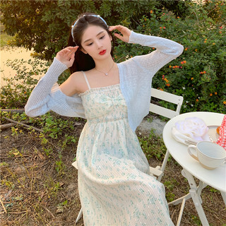 Áo khoác cardigan mỏng dệt kim dài tay cổ V forgirl kiểu dáng croptop FG094