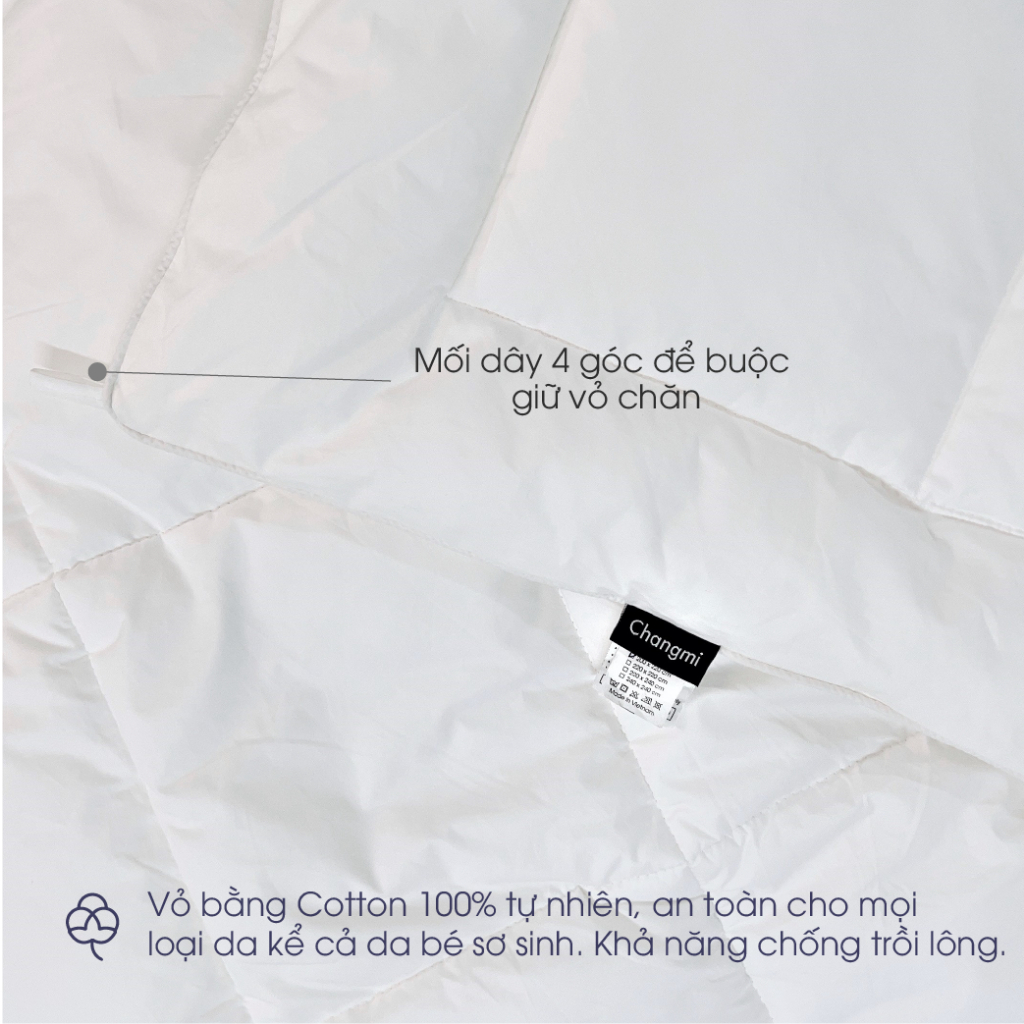 Ảnh Ruột chăn lông vũ nhân tạo Microfiber Changmi Bedding cực êm, giữ nhiệt tốt. Tiêu chuẩn khách sạn 5 sao 4