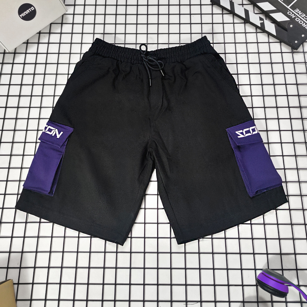 Quần Ngắn Túi Hộp Thêu Hopper - Scorpion - Wolf  Kaki Nam Nữ Unisex Form Rộng Oversized