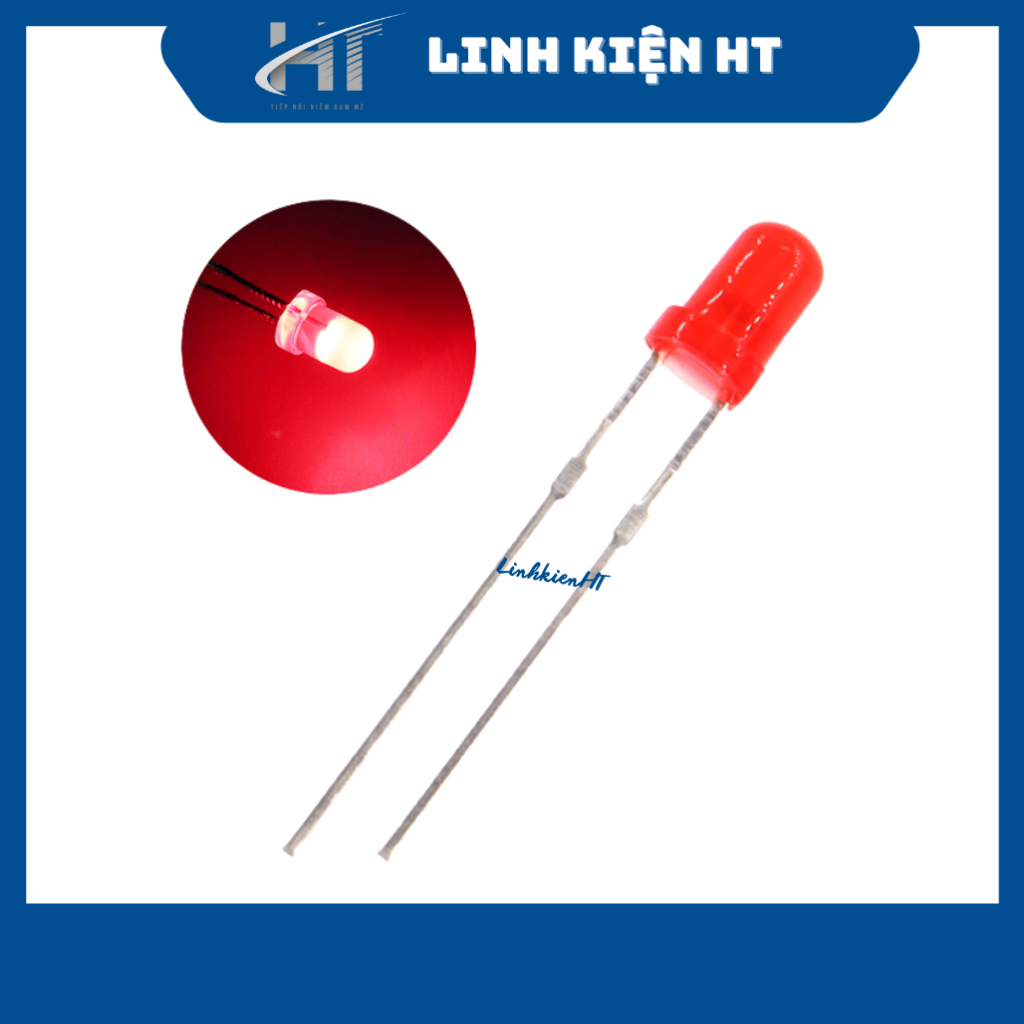 LED 5MM màu đỏ siêu sáng chất lượng tốt (túi 50c) - Linh kiện HT ...