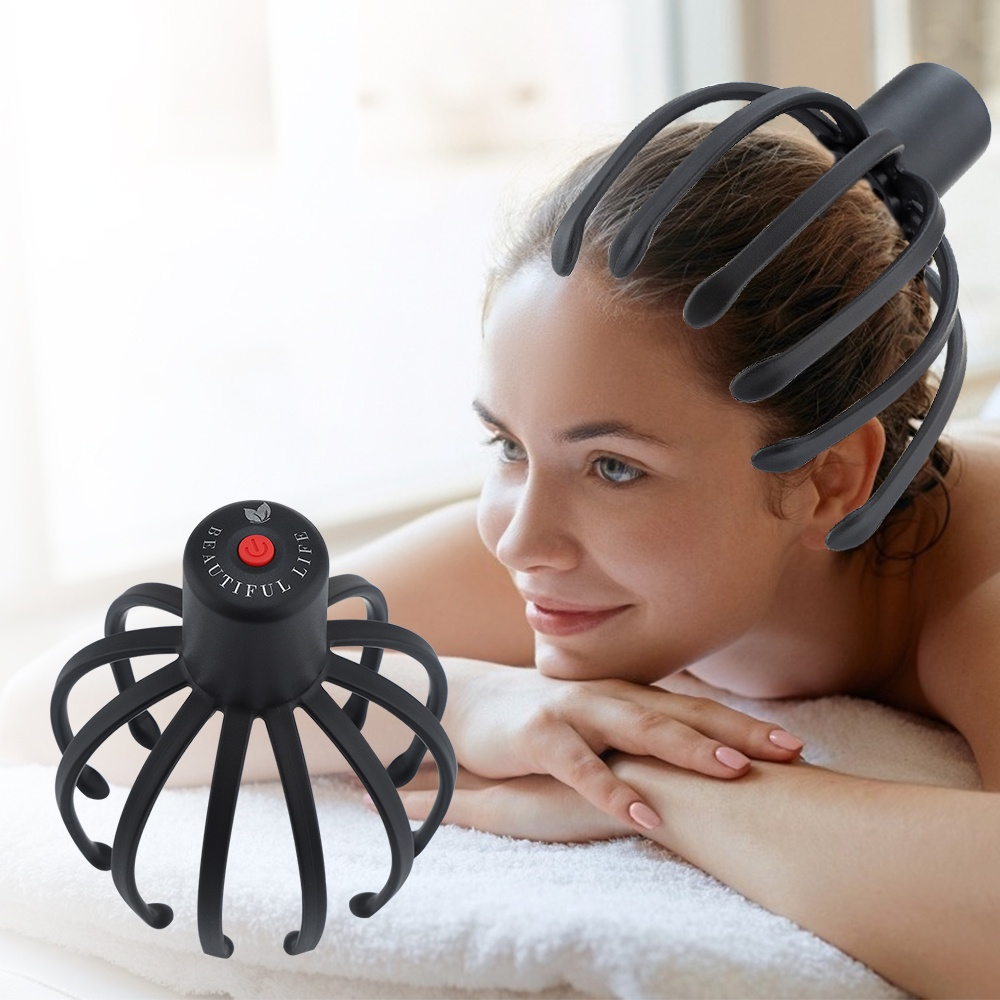 Máy Massage Đầu ,Mát Xa Đầu Đa Điểm Giúp Thư Giãn, Giảm Đau Đầu, Căng Thẳng, Stress Hiệu Quả ,Cải Thiện Giấc Ngủ