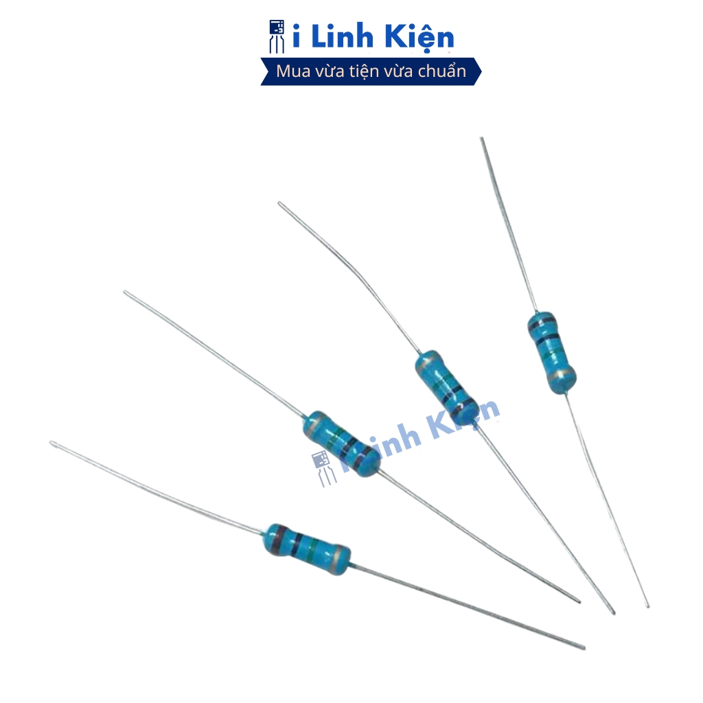 Điện trở vạch 5.1K-0R 1/2W 1% chân đồng chính hãng combo 20 con ilinhkien