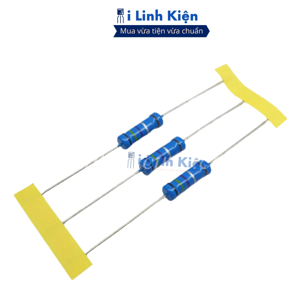 Điện trở vạch 5.1K-0R 1/2W 1% chân đồng chính hãng combo 20 con ilinhkien