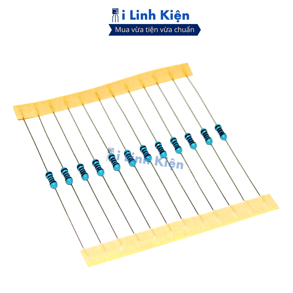 Điện trở vạch 5.1K-0R 1/2W 1% chân đồng chính hãng combo 20 con ilinhkien