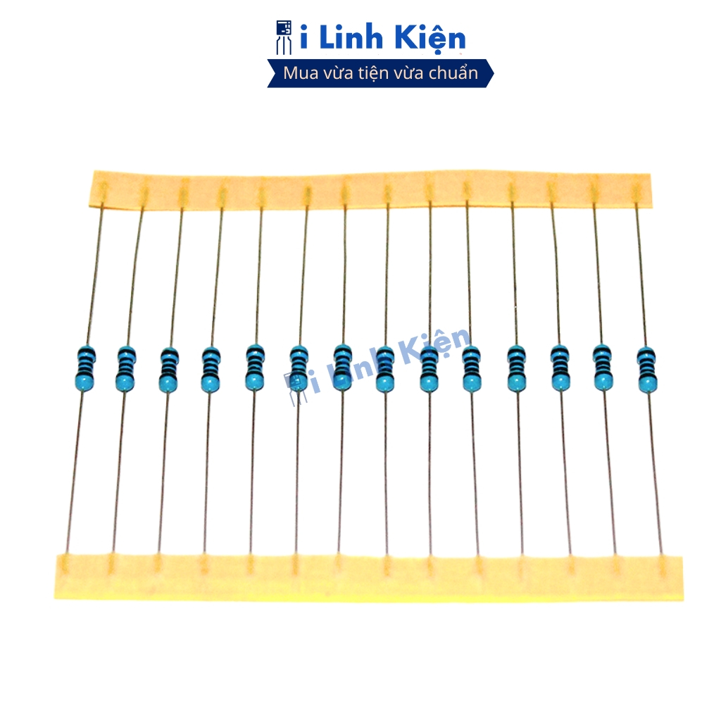 Điện trở vạch 5.1K-0R 1/2W 1% chân đồng chính hãng combo 20 con ilinhkien
