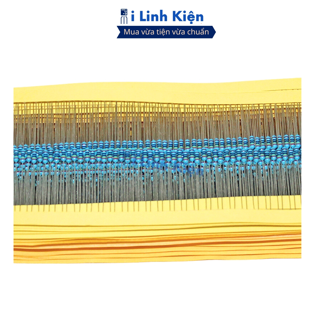 Điện trở vạch 5.1K-0R 1/2W 1% chân đồng chính hãng combo 20 con ilinhkien
