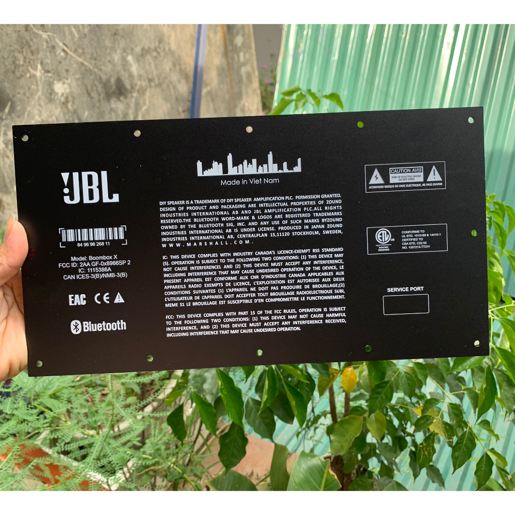 Vỏ box loa di động, loa bluetooth kiểu dáng marshall, kích thước ...