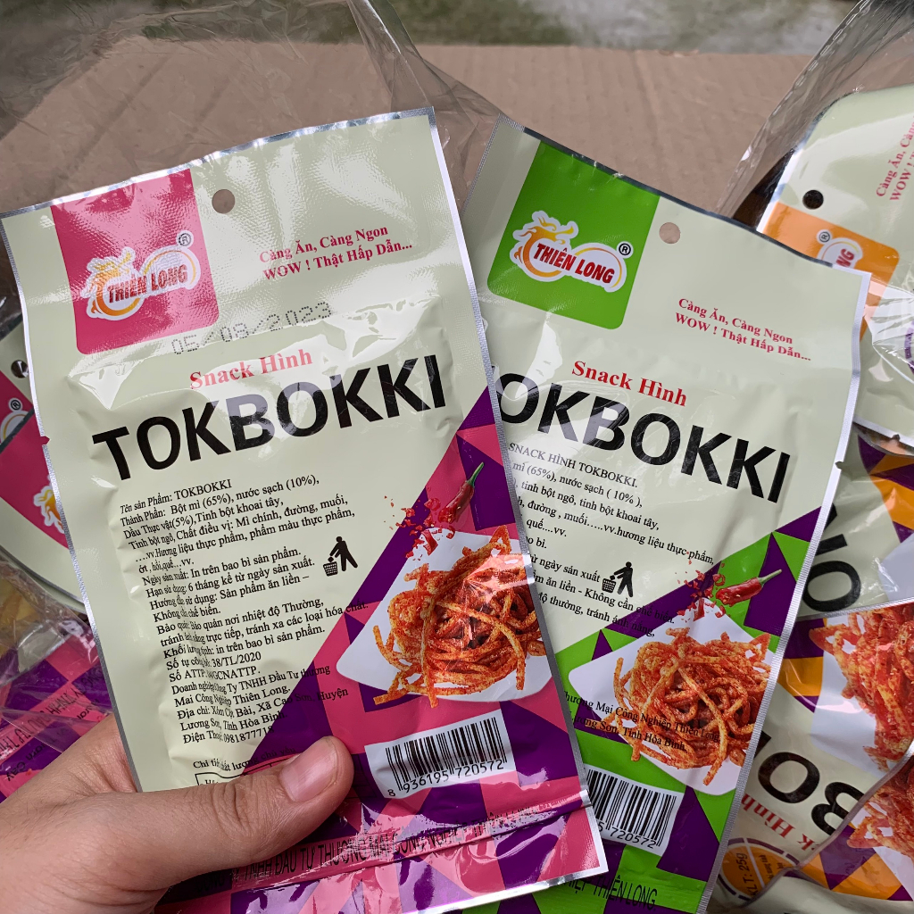 Snack Hình Tokbokki Chua Cay - Snack Que Cay Cay - Đồ Ăn Vặt Cổng Trường
