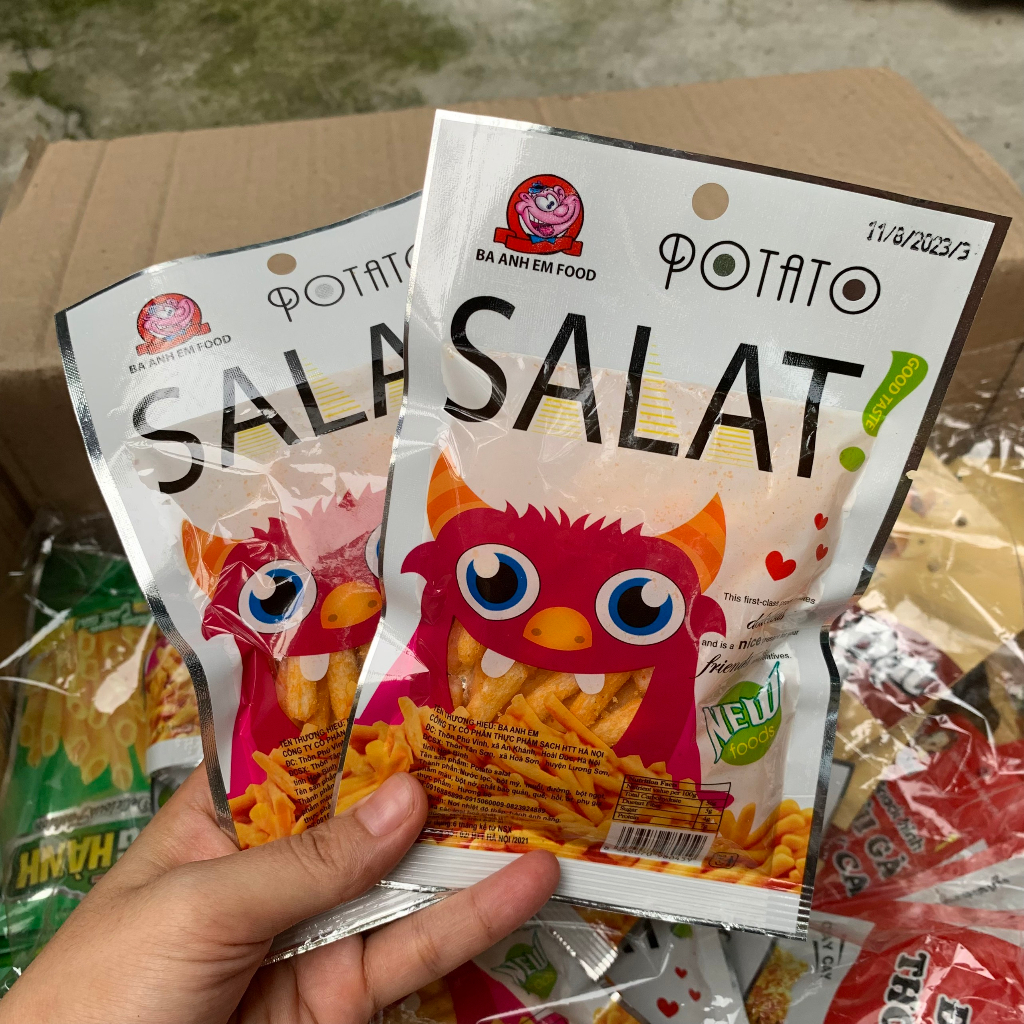 Snack Khoai Potato Salat Ba Anh Em Food - Đồ Ăn Vặt Cổng Trường Hot