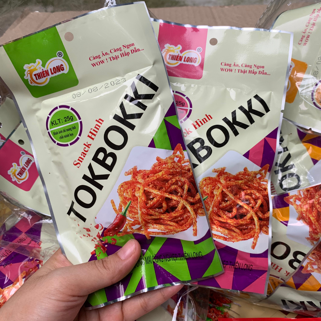 Snack Hình Tokbokki Chua Cay - Snack Que Cay Cay - Đồ Ăn Vặt Cổng Trường