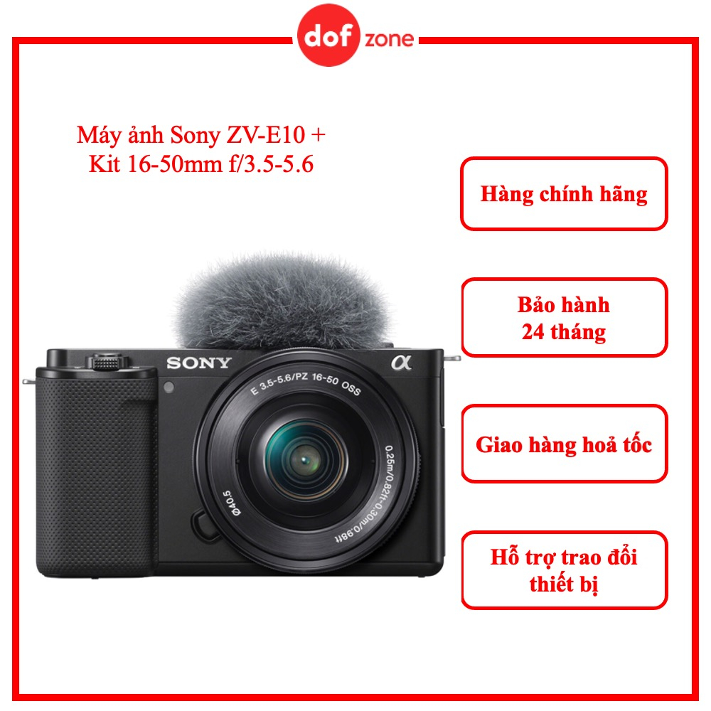 Máy ảnh Sony ZVE10 + Kit 1650mm f/3.55.6 Hàng chính hãng Shopee