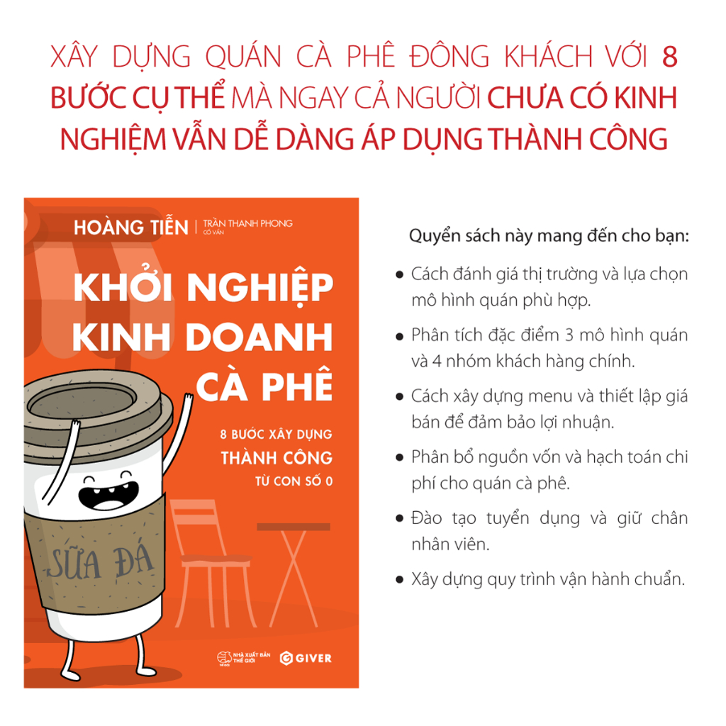 Ảnh Sách - Khởi Nghiệp Kinh Doanh Cà Phê - 8 Bước Xây Dựng Thành Công Từ Con Số 0 - Bí Quyết Mở Quán Cafe Đông Khách 2