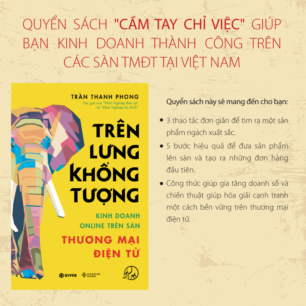 Sách - Trên Lưng Khổng Tượng - Kinh Doanh Online Trên Sàn Thương Mại Điện Tử