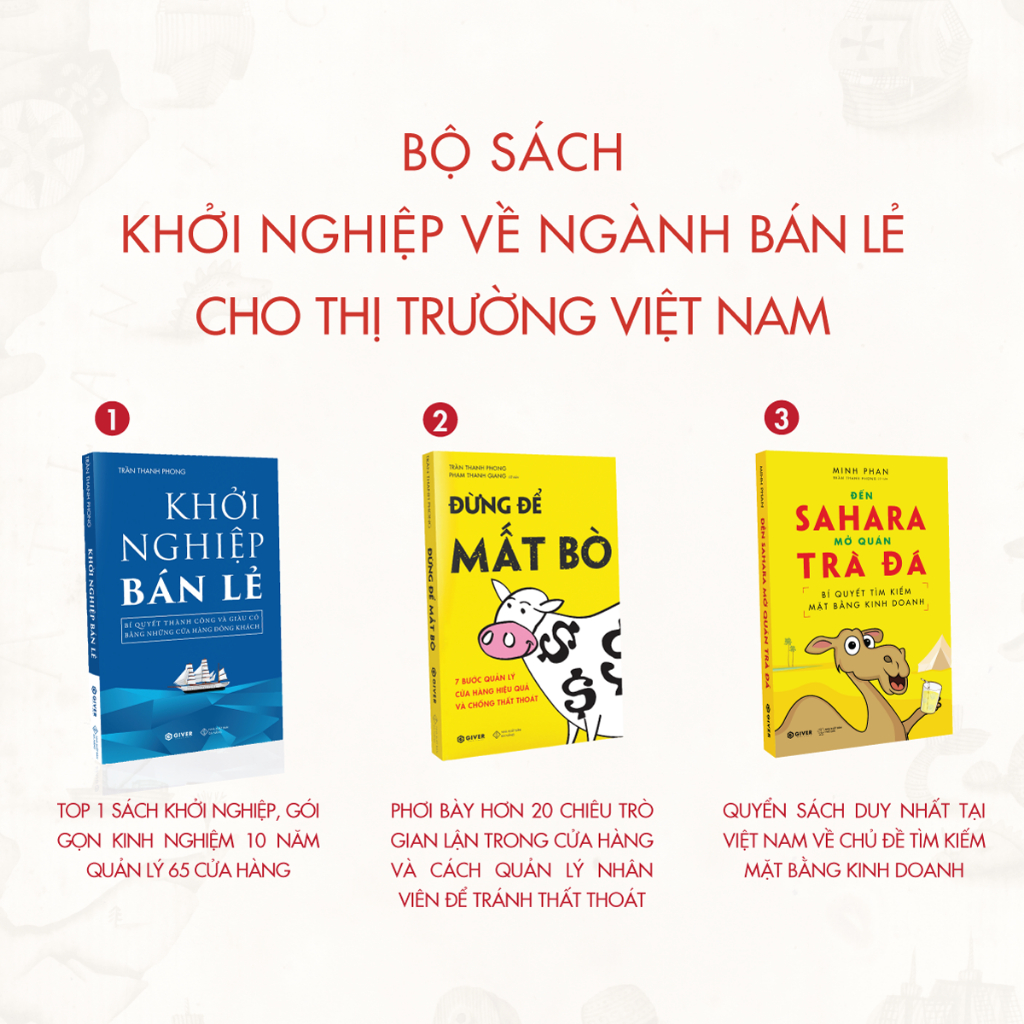 Sách - Combo Khởi Nghiệp Bán Lẻ - Bí Quyết Thành Công Và Giàu Có Bằng Những Cửa Hàng Đông Khách