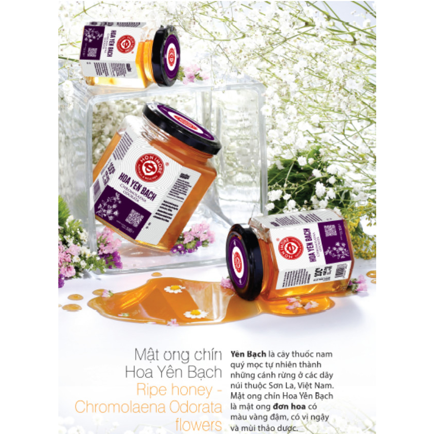 Ảnh Mật ong nguyên chất Honimore Hoa Yên Bạch 500g tặng mật ong nguyên chất 500g 3
