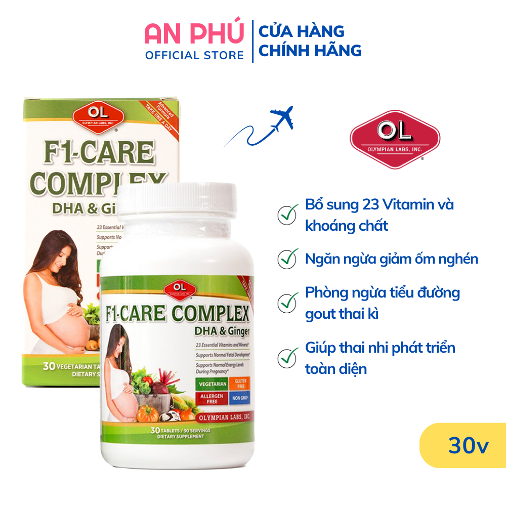 Viên Uống Cho Bà Bầu Olympian Labs F1 Care Complex Bổ Sung Vitamin Tổng Hợp 30 Viên Shopee 1673