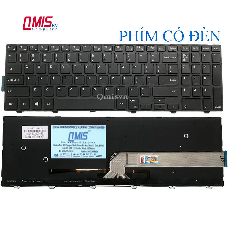 Bàn phím laptop Dell Vostro 3546 3549 3558 3559 3561 3562 3565 3568 ...