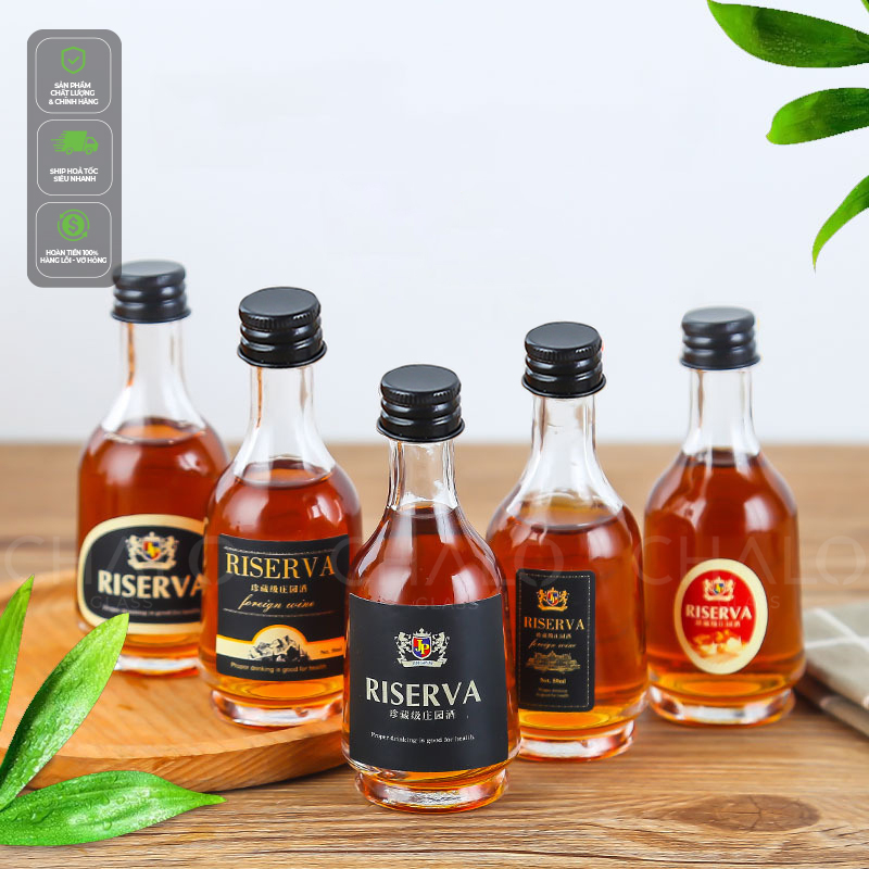 Chai thuỷ tinh đựng rượu mini nhiều kiểu dáng 50ml ~ 100ml [Hàng loại ...