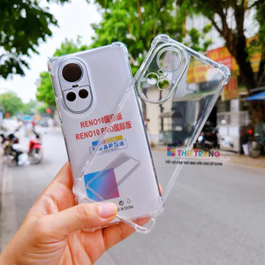 Ốp Lưng Dành Cho Oppo Reno 10 5G / Reno 10 Pro 5G Dẻo Trong Suốt Chống Sốc 4 góc Bảo Vệ Camera - hàng dày loại 1