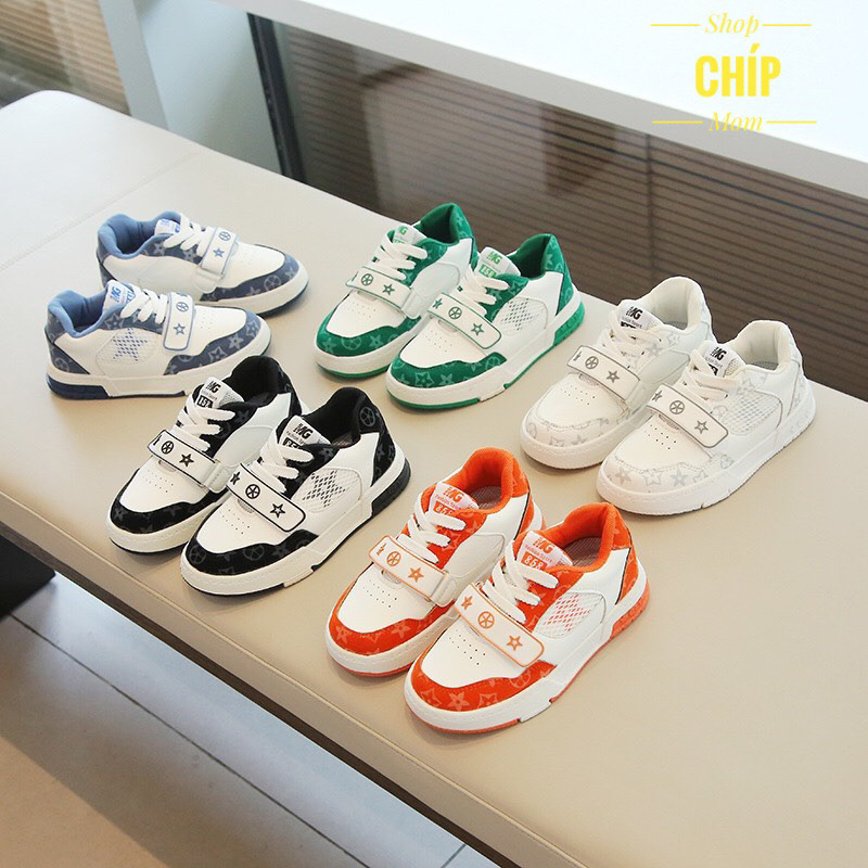giày thể thao bé trai bé gái đi học đi chơi lưới ngôi sao êm chân đế chống trượt QCCC full box TT809