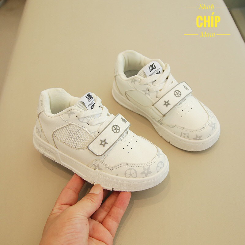 giày thể thao bé trai bé gái đi học đi chơi lưới ngôi sao êm chân đế chống trượt QCCC full box TT809