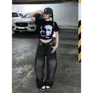 Áo Thun Nữ Baby Tee "The face" - Kraken Drk [100% cotton 2 chiều]