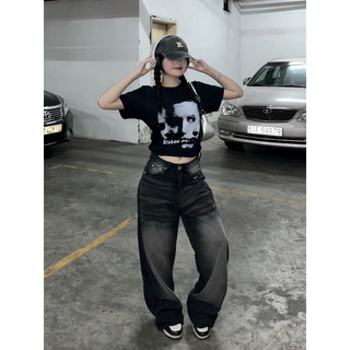 Áo Thun Nữ Baby Tee "The face" - Kraken Drk [100% cotton 2 chiều]