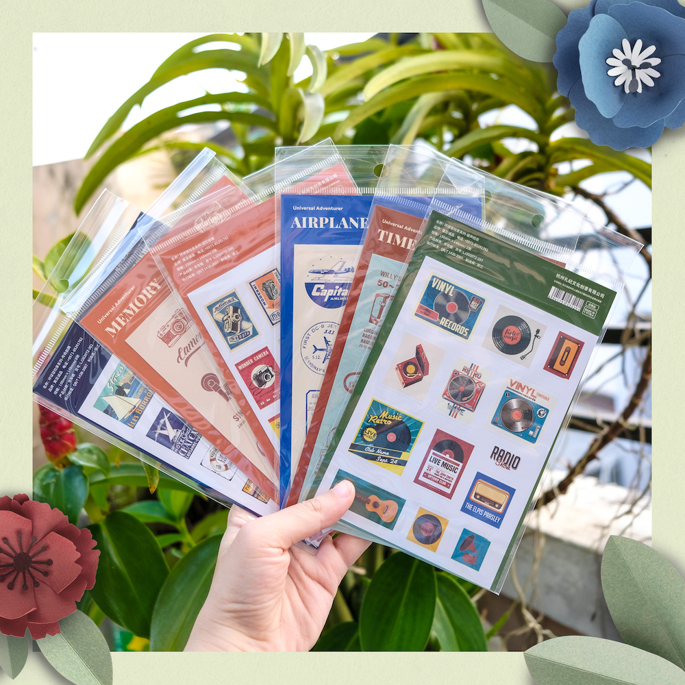 Bộ Sticker Retro | Shopee Việt Nam